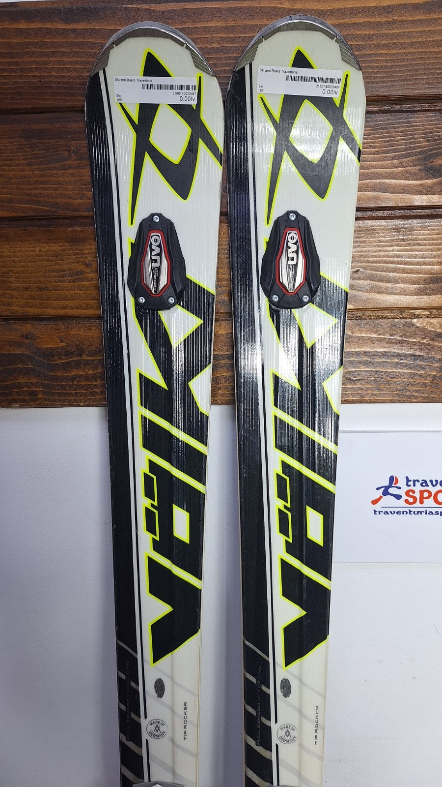 Volkl Racetiger SC UVO 165cm Ski + Marker 12 Bindings Winter Sport
