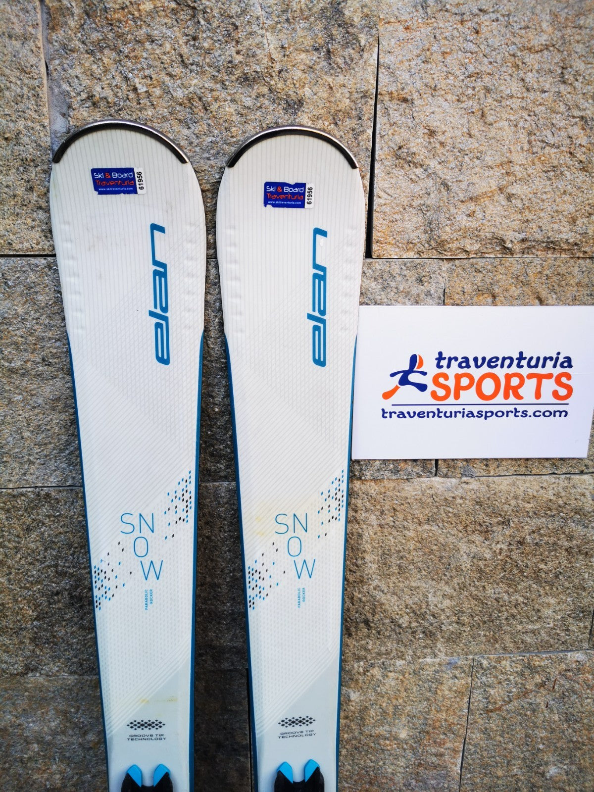 Elan Snow White 146 cm  Ski + Elan EL 9 Bindings Adventure Winter Sport Snow