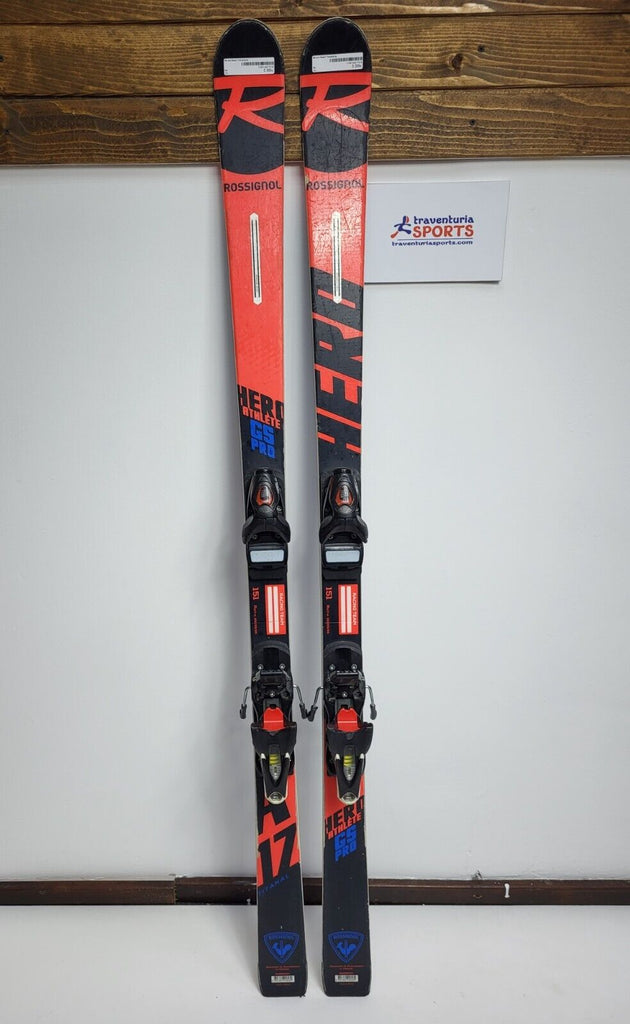 Rossignol Hero Athlete GS Pro 151 cm Ski + Look 10 Bindings Winter Fun Snow