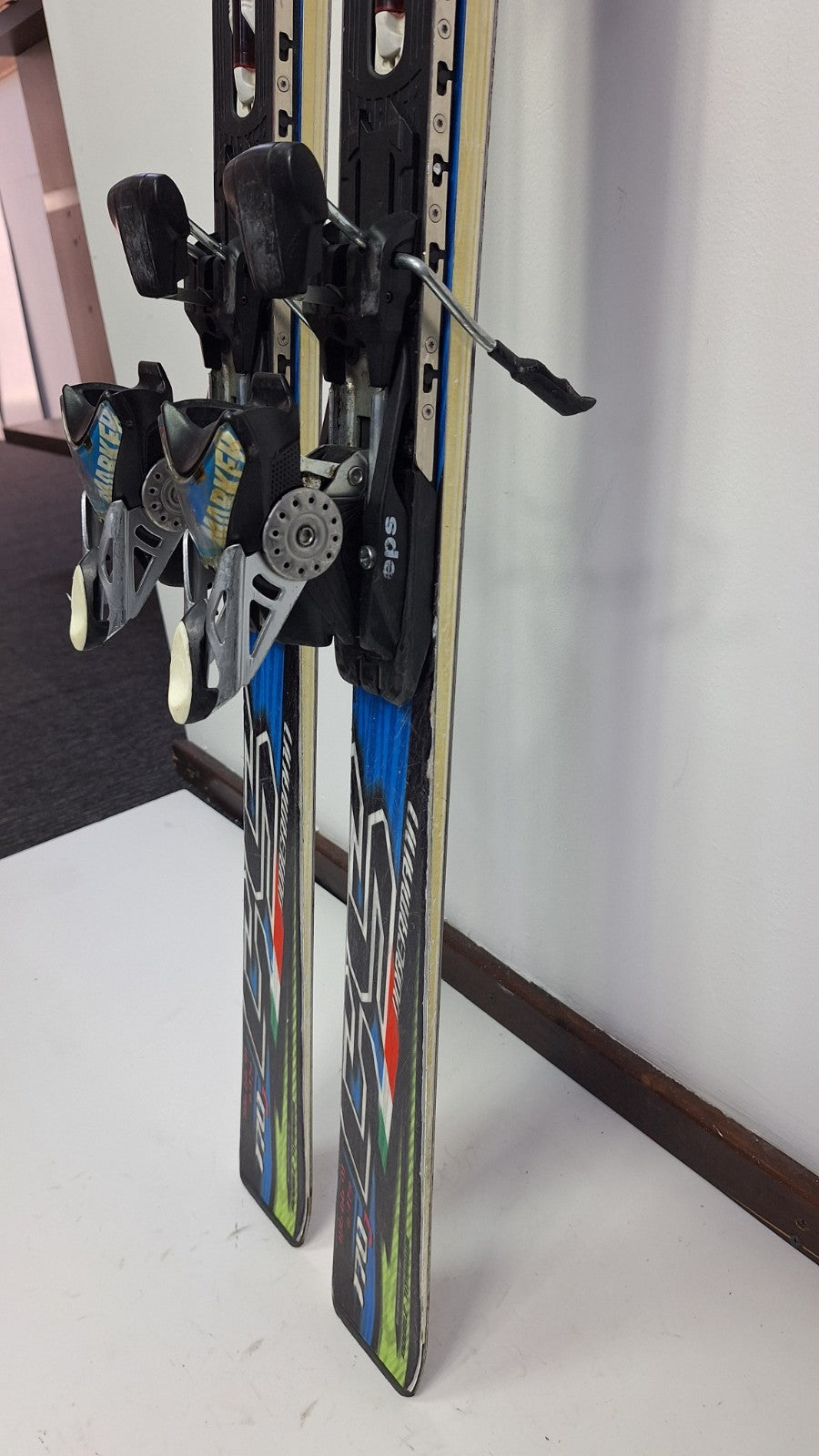 Nordica Dobermann J GS 170 cm Skis + Marker 12 Bindings Winter Fun Snow