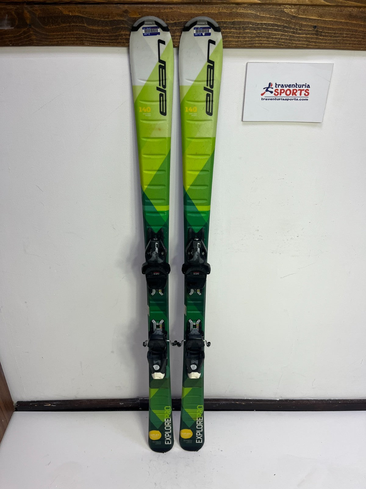 Skis Elan Explore Pro QS 140 + fixations Elan EL 7.5 Sport Neige Hiver