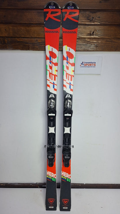 Rossignol Hero Elite ST 166cm Ski + Look 11  Bindings Winter Adventure