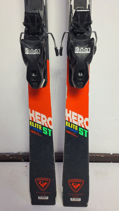 Rossignol Hero Elite ST 166cm Ski + Look 11  Bindings Winter Adventure