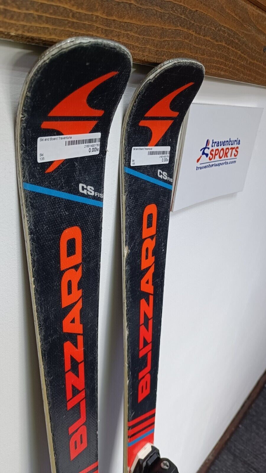Ski Blizzard GS FIS 135 cm + fixations Fischer 7.5, sports d’hiver et neige