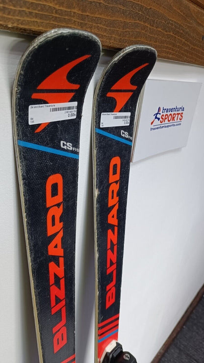 Ski Blizzard GS FIS 135 cm + fixations Fischer 7.5, sports d’hiver et neige