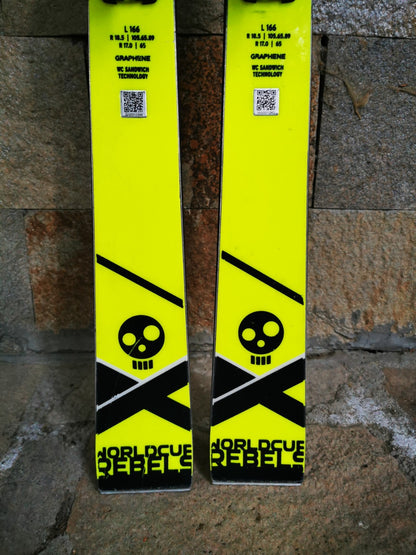 HEAD WC Rebels 166 cm  Ski + Look 10 Bindings Adventure Winter Sport