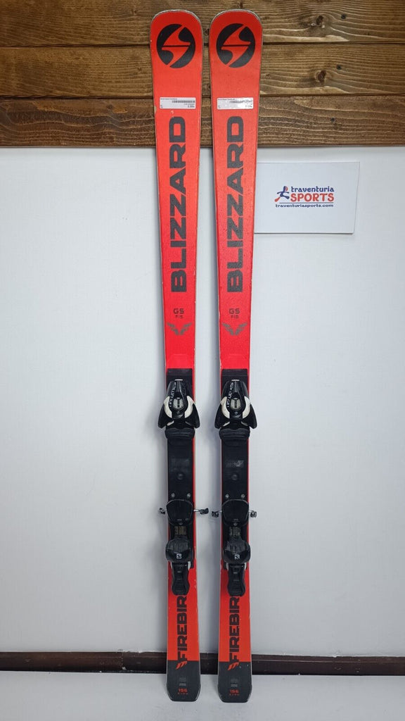 salomon blizzard ski Blizzard Firebird GS FIS 156cm Ski + Salomon 10 Bindings Winter Fun Sn – Traventuria Sports
