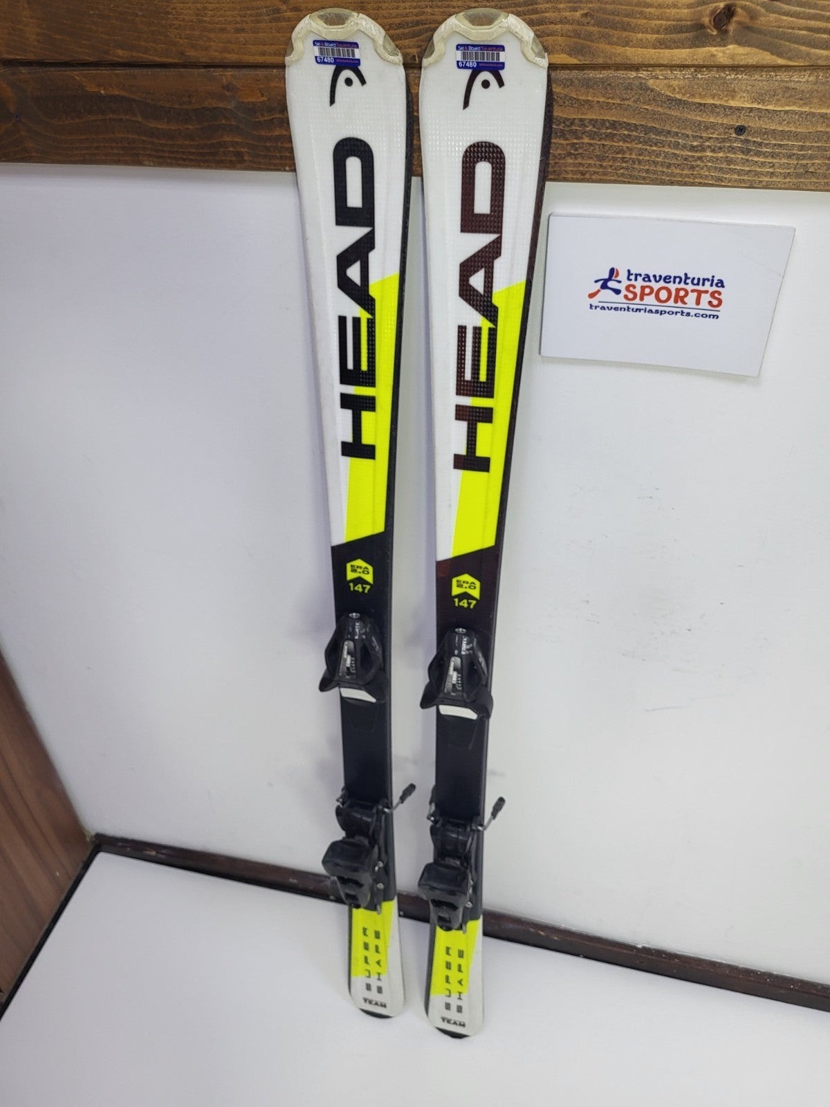 HEAD SupershapeTeam R SLR2 147cm Ski + Elan ESR 10 Bindungen Wintersportspaß