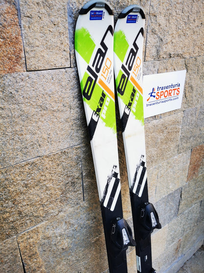 Elan Exar Pro 150cm  Ski + Elan  ESR 10 Bindings Adventure Winter Sport