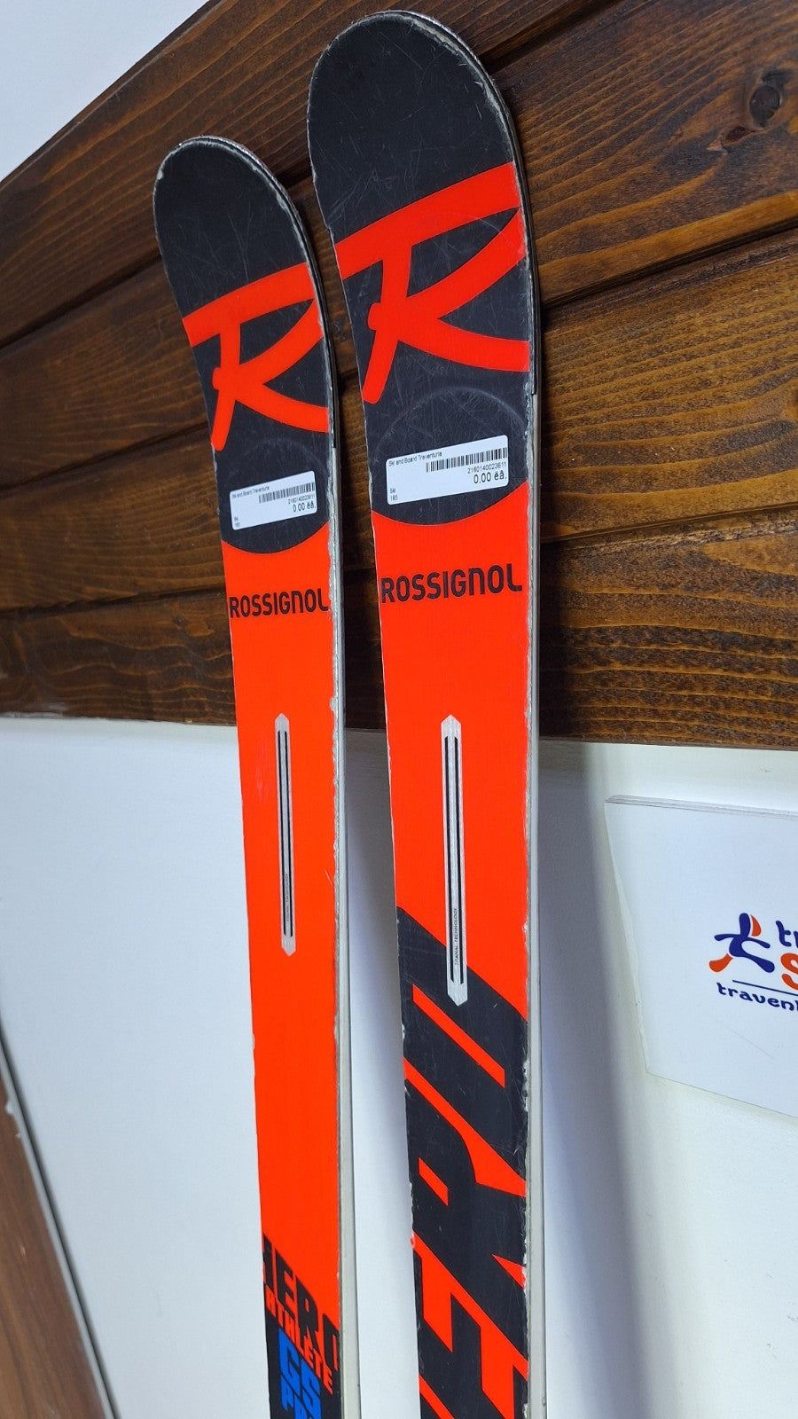 Rossignol Hero FIS GS Pro 165 cm Ski + Rossignol 7 Bindungen Winterspaß Schnee
