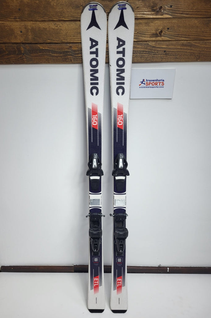 Atomic ETL R EZY2 160cm  Ski + Elan ESR 10 Bindings Winter Sport Fun