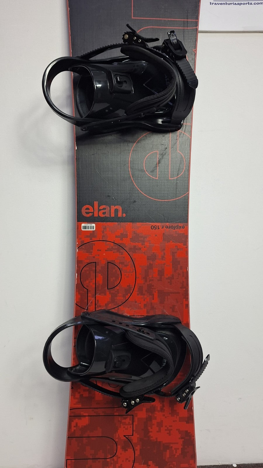 Elan Explore R 150 cm Snowboard + Brand New Talerun M  Bindings Winter Snow