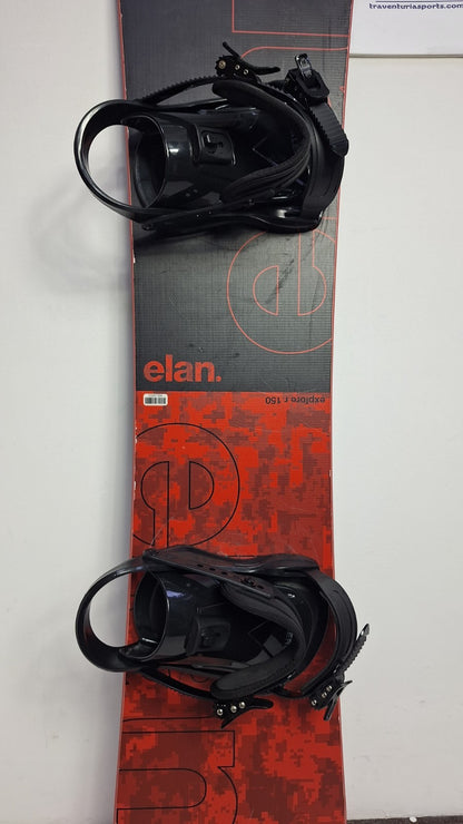 Elan Explore R 150 cm Snowboard + Brand New Talerun M  Bindings Winter Snow