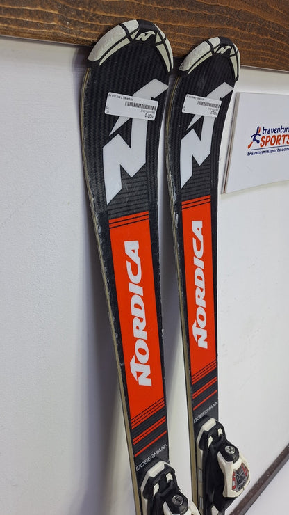 Nordica Dobermann WC SL J 136 cm Ski + Marker 10 Bindings Sport Winter Fun
