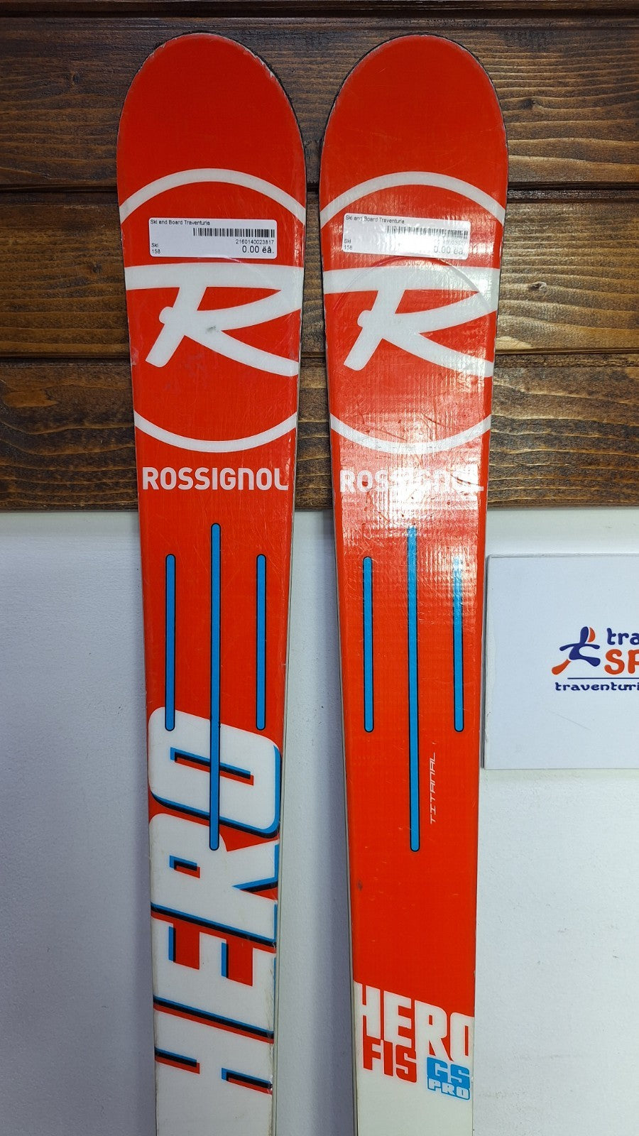 Rossignol Hero FIS GS Pro 158 cm Ski + Rossignol 7 Bindings Winter Sport Snow