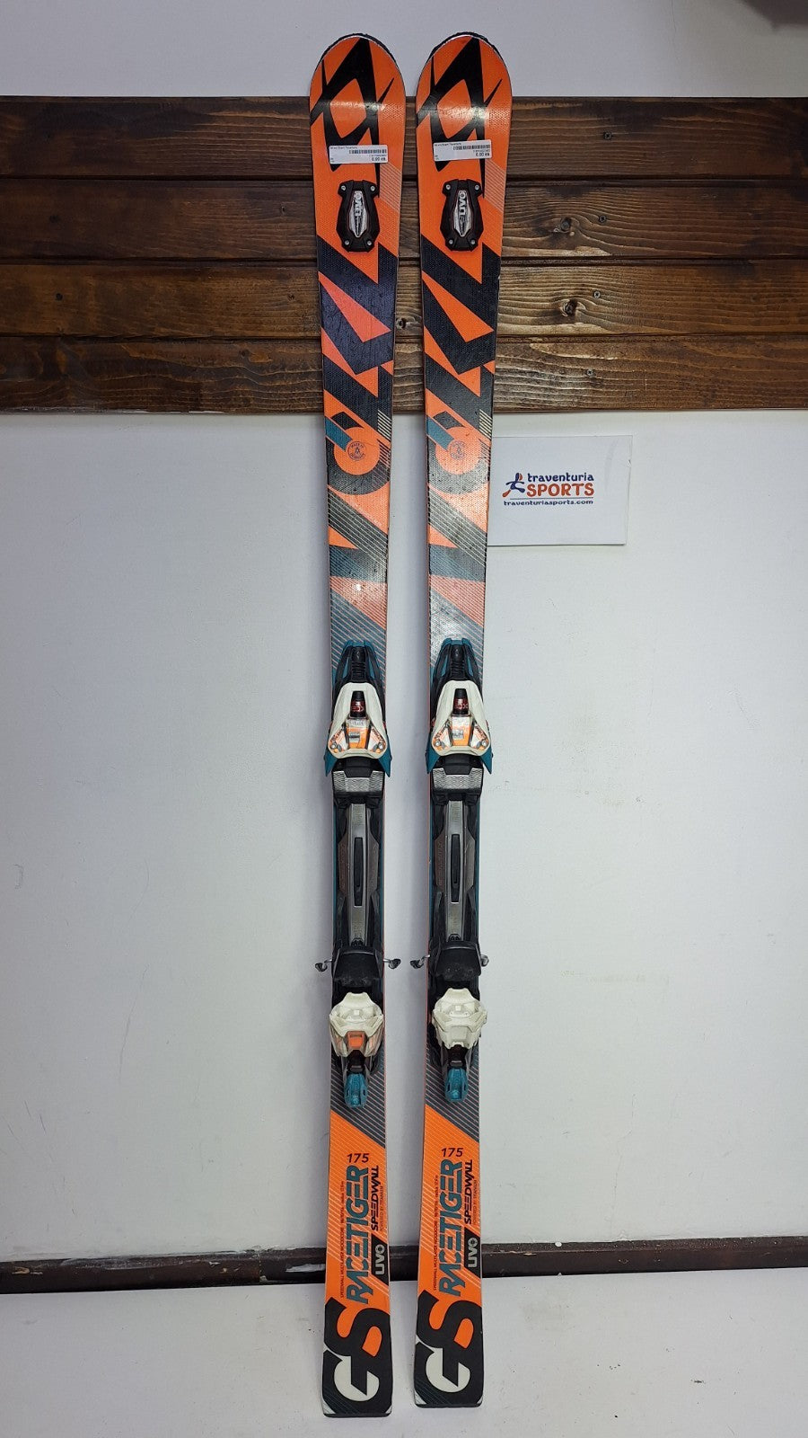 Volkl Racetiger Speedwall GS 175cm Ski + Marker 12 Bindings Snow Winter Sport