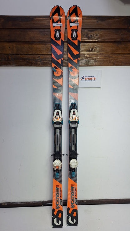 Volkl Racetiger Speedwall GS 175cm Ski + Marker 12 Bindings Snow Winter Sport