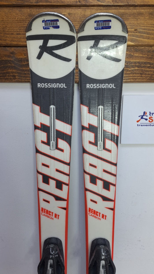 Sci Rossignol React RT Carbon 149 cm + attacchi Elan ESP 10 Winter Adventure