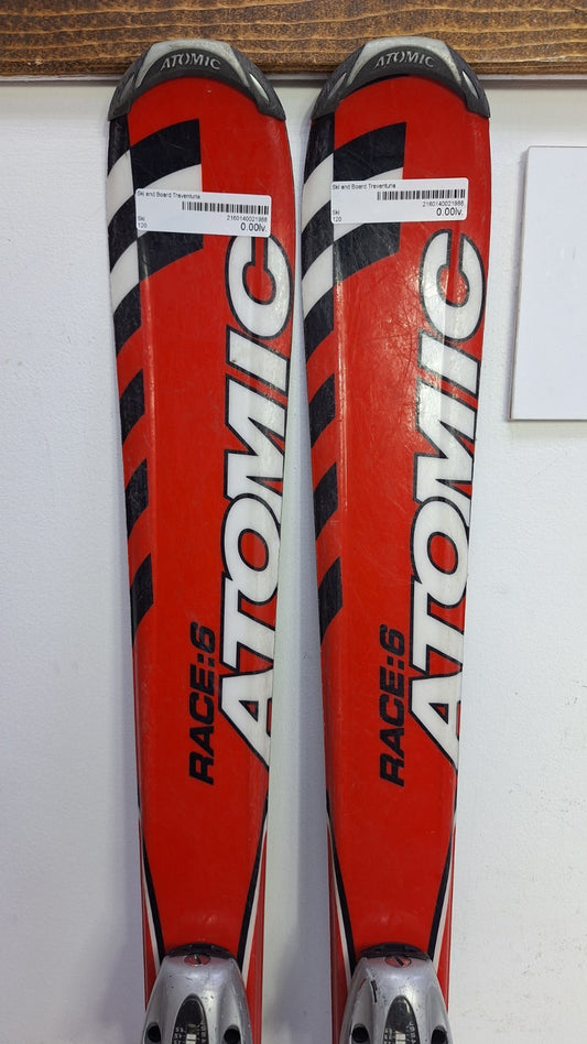 Atomic Race 6 120 Ski + Atomic 7 Bindungen Wintersport-Spaß Schneeabenteuer