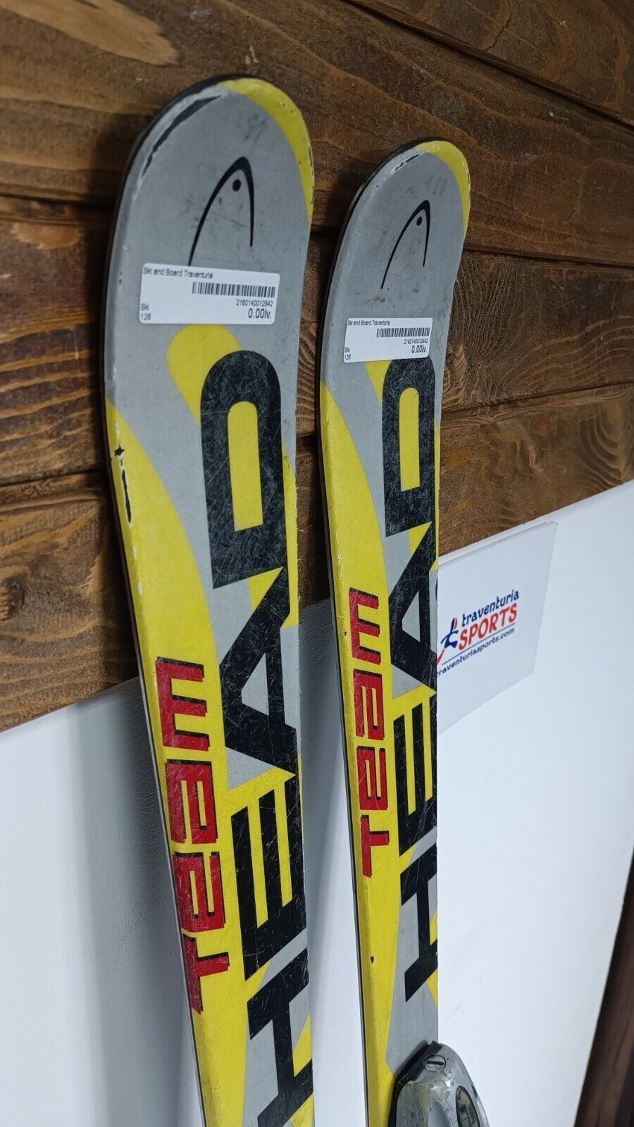 HEAD Team Racer 126 cm Ski + Fischer 4.5 Bindings Winter Sport Snow Outdoor Fun