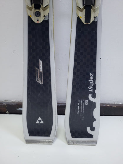 Fischer Zephyr C Line 150 cm Ski + Fischer Z10 Bindings Winter Sports Snow Fun