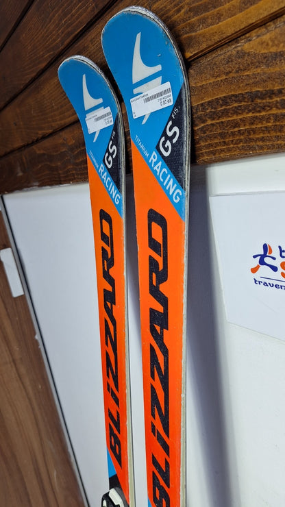Blizzard Titanium Racing GS 149 cm Skis + Marker 10 Bindings Winter Fun Snow