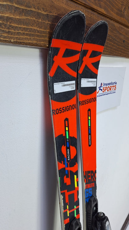 Rossignol Hero Athlete GS Pro 124 cm Ski +  Look 4.5 Bindings Winter Fun Snow