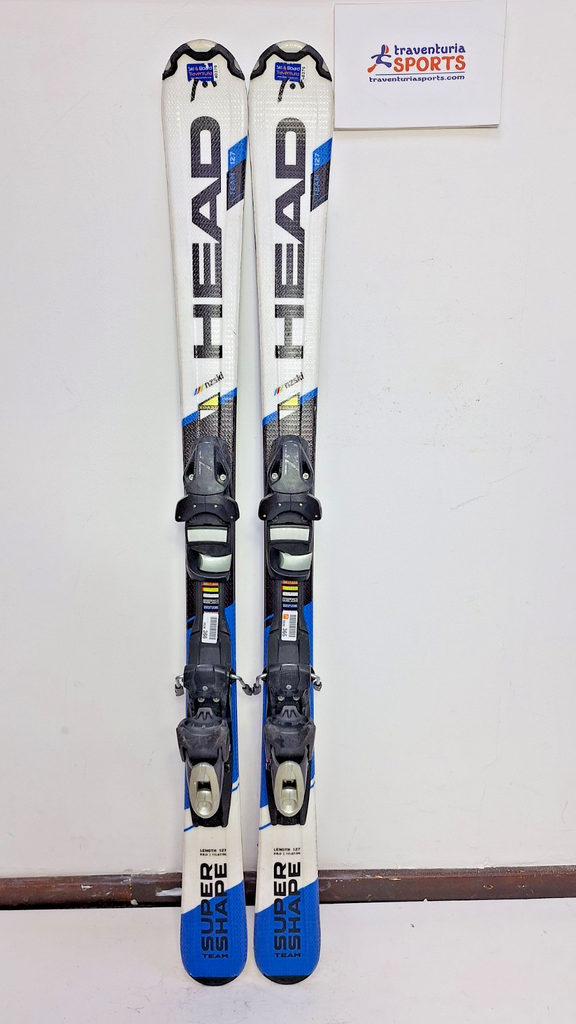 HEAD Supershape Team R Track N 127 cm Ski + Elan ESP 7.5 Bindungen Wintersport