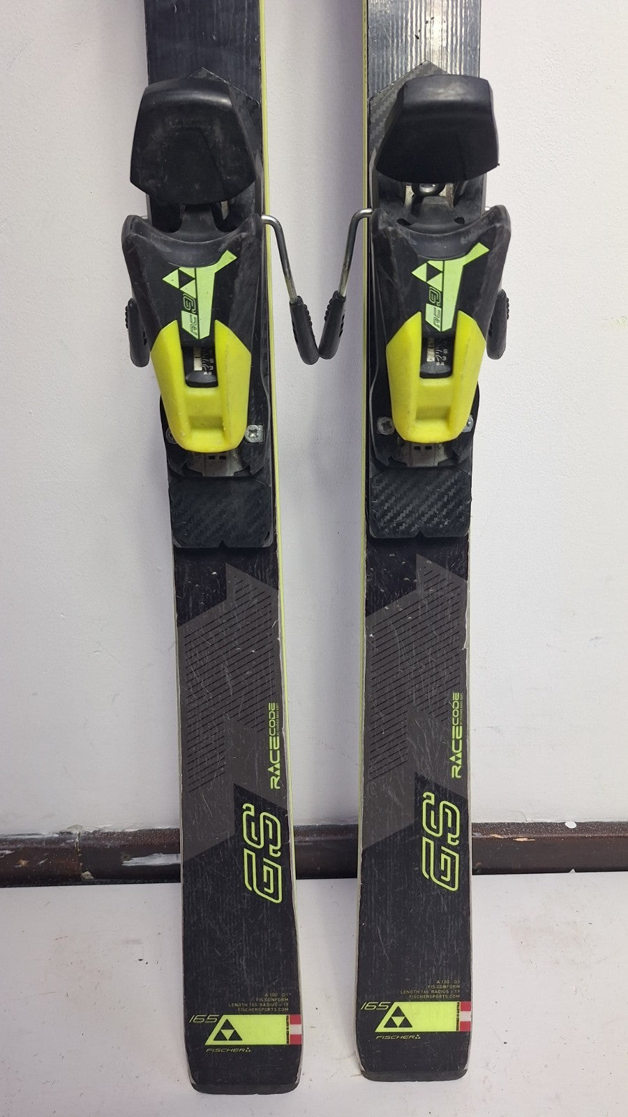 Fischer WC RC4 GS 165cm Ski + Fischer 9 Bindings Fun Snow Winter Sport Piste