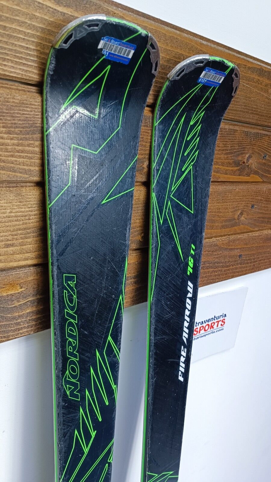 Nordica Fire Arrow 76 168cm Sci + Attacchi Nordica 10 Divertimento Sportivo Invernale