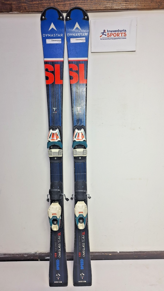 Dynastar Omeglass SL 135 cm Ski + Marker 10 Bindings Winter Sport  Snow