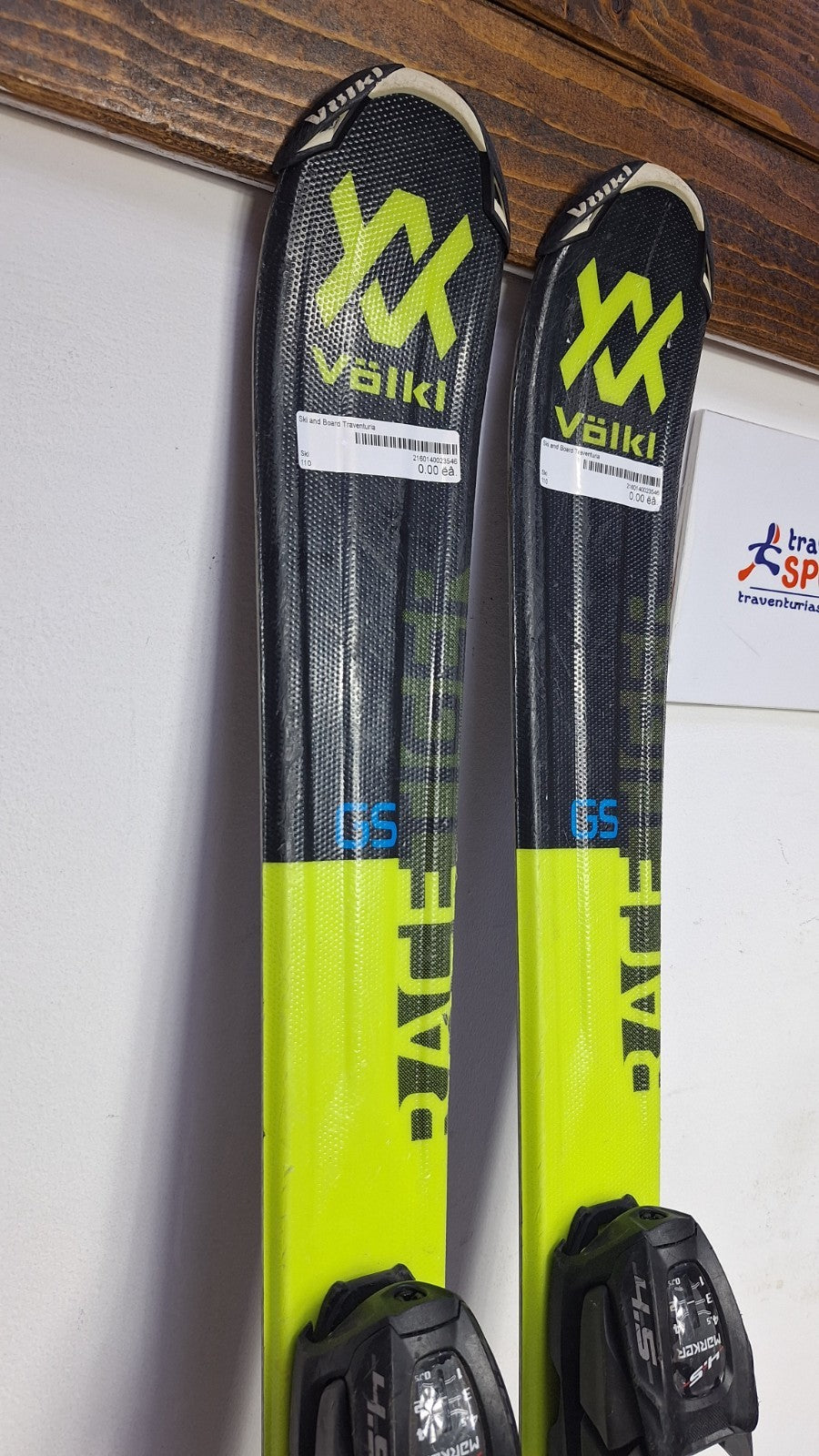 Volkl Racetiger GS 110 cm Ski + Marker 4.5 Bindings Fun Snow Winter Sport