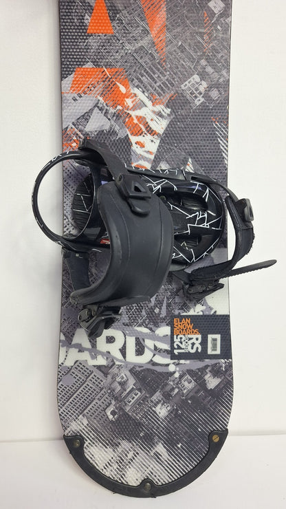 Snowboard Elan Rs Rocker 125 cm + Attacchi HEAD Rental S Sport Divertimento Invernale