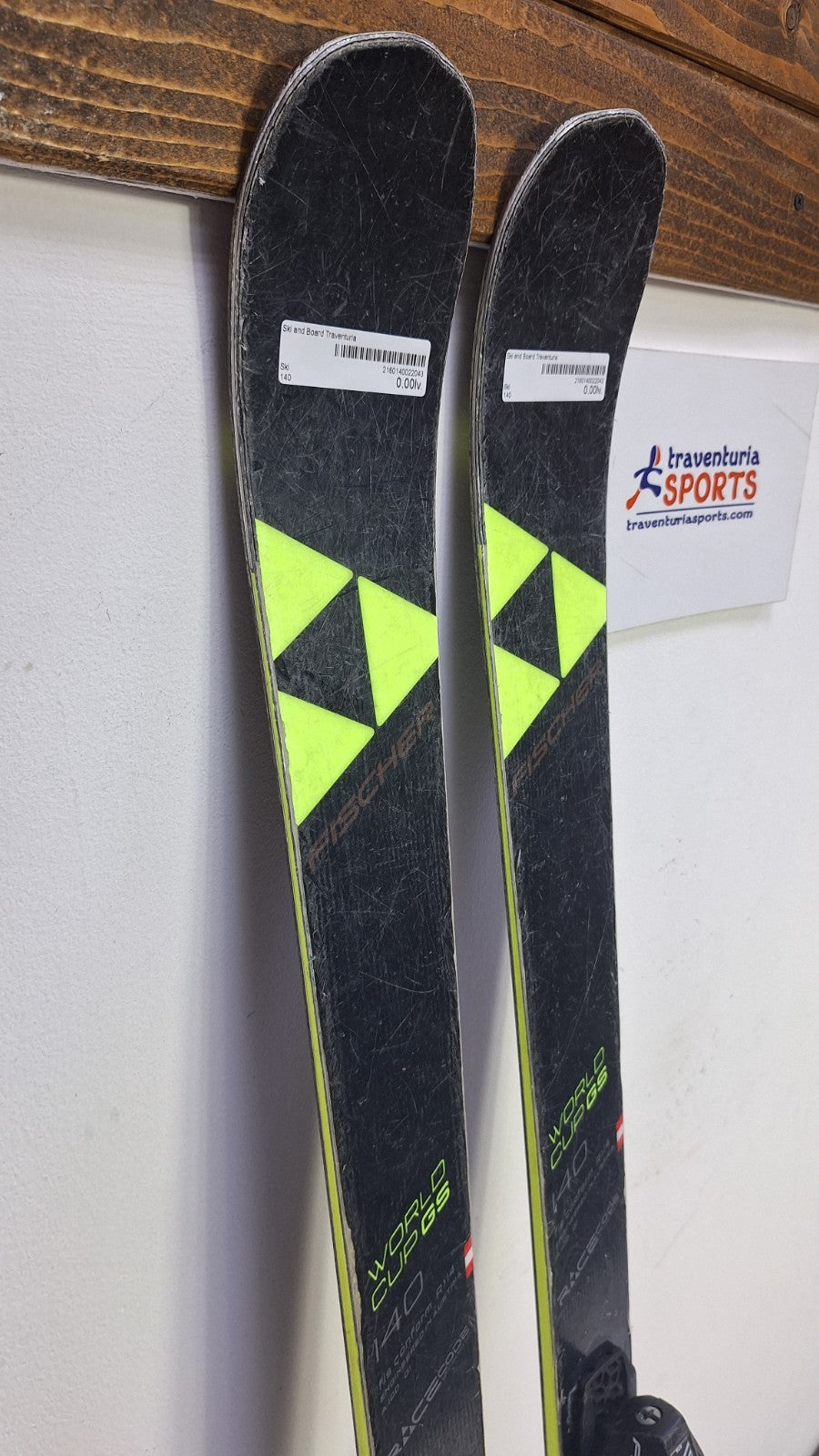 Ski Fischer RC4 GS WC 140 cm + fixations Fischer RS9 Sports d’hiver