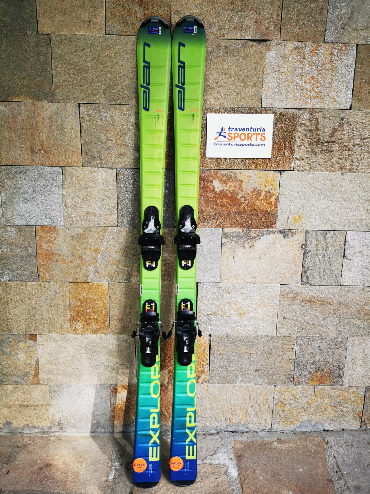 Elan Explore Pro 150cm  Ski + Elan 7.5 Bindings Adventure Winter Sport