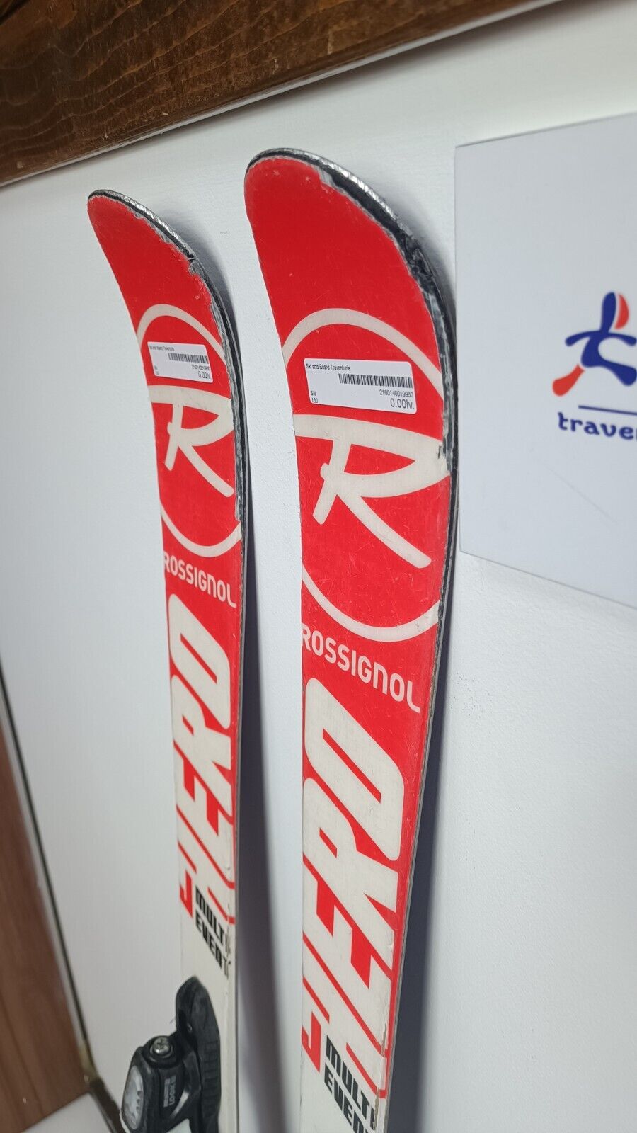 Ski Rossignol Hero JR 130cm + fixations Look 4.5 Aventure hivernale Hiver