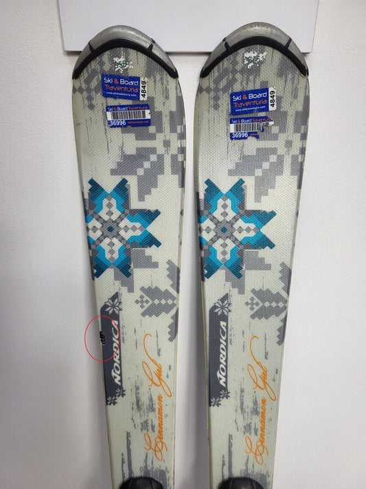 Nordica Cinnamon Gold 120 cm Ski + Elan ESP 7.5 Bindings Sport Winter
