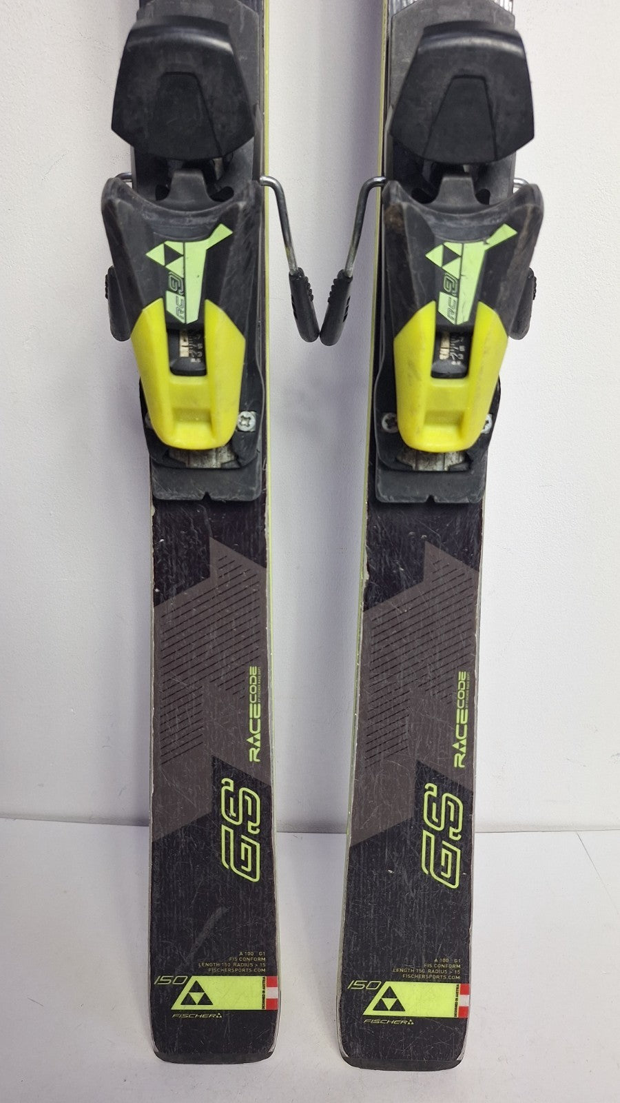 Fischer RC4 World Cup GS 150cm Ski + Fischer 9 Bindings Winter Sport