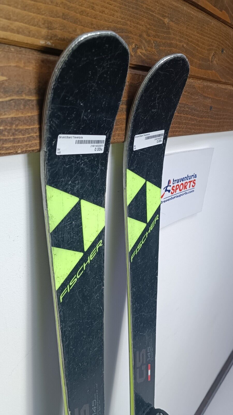 Fischer RC4 GS FIS 145 cm Ski + Fischer 9 Bindungen Wintersport Abfahrtsspaß