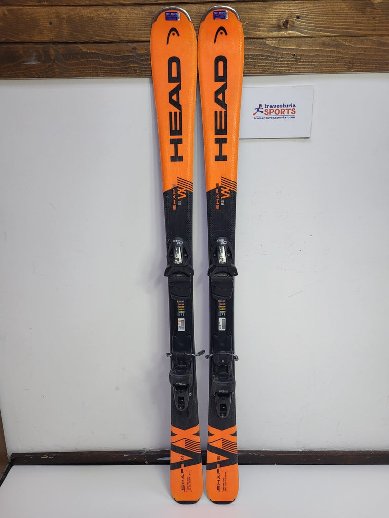 HEAD Shape VX 150 cm Skis + Elan SP 10 Bindings Winter Sport Snow Fun Adventure