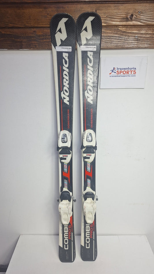 Nordica Dobermann Pro S 120cm Skis + Marker 7  Bindings Winter Sport Snow
