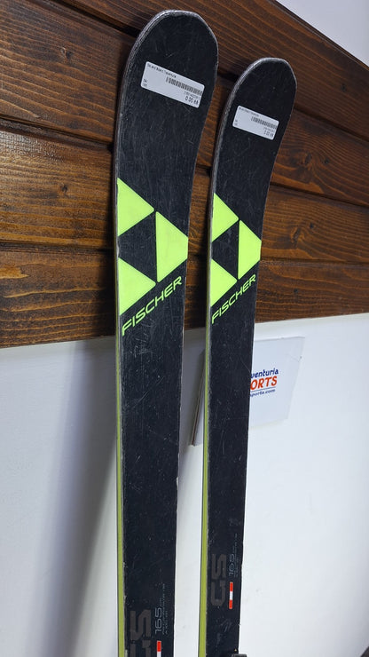 Fischer RC4 WC GS 165 cm Ski + HEAD Evo 9 Bindung Wintersport Schneespaß