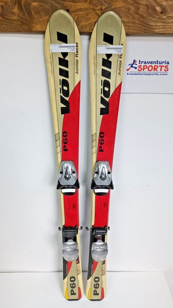 Völkl P60 JR Racer 100 cm Ski + Tyrolia SL 4.5 Bindings Winter Adventure