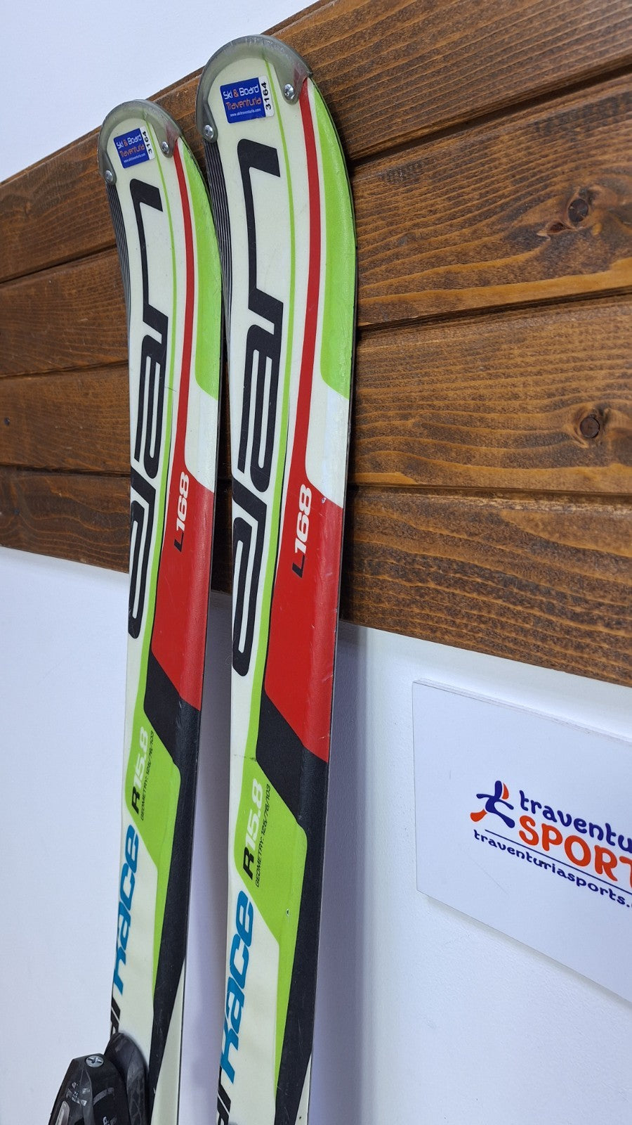 Ski Elan Exar Race 168 cm + fixations Elan ESP 10, hiver, plein air, neige et plaisir