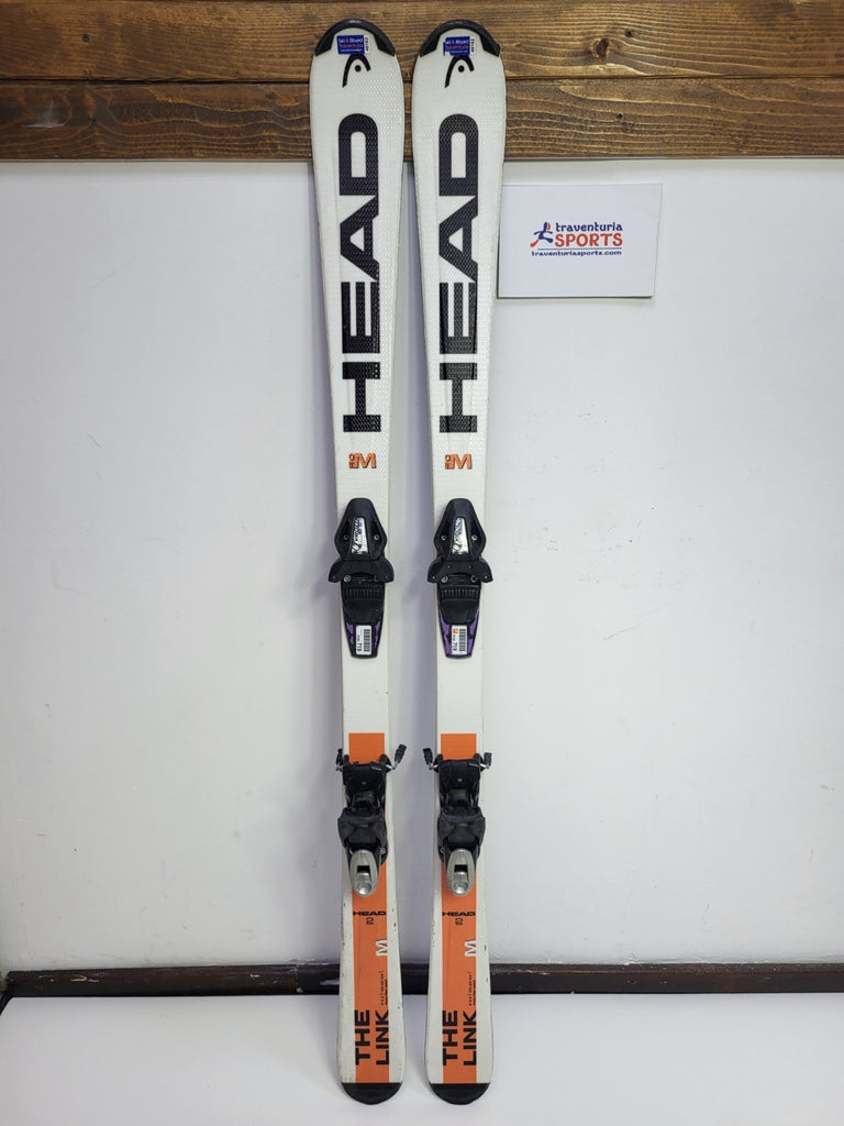 HEAD The Link 150 cm Skis + Tyrolia BYS 10 Bindings Winter Sports Snow Fun