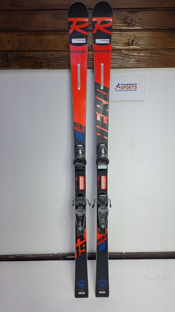 Rossignol Hero FIS GS Pro 165 cm Ski + Rossignol 7 Bindings Winter Fun Snow