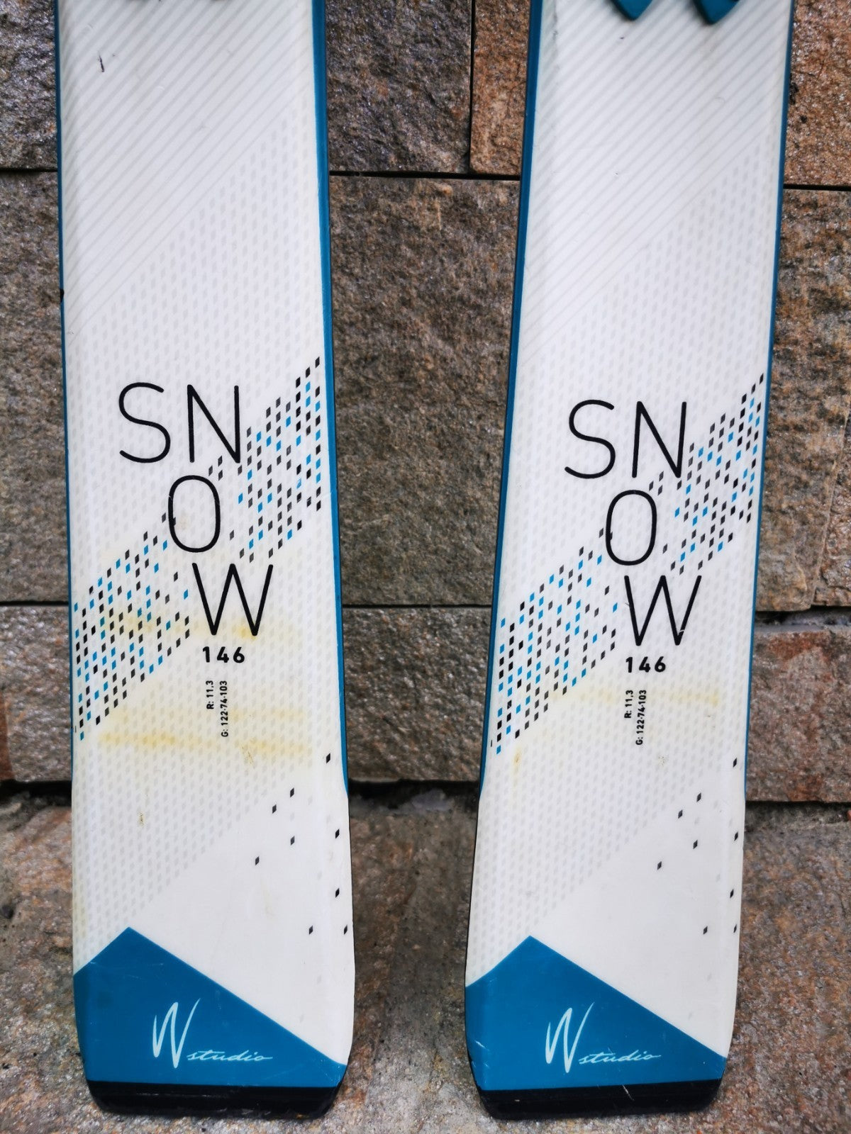 Elan Snow White 146 cm  Ski + Elan EL 9 Bindings Adventure Winter Sport Snow