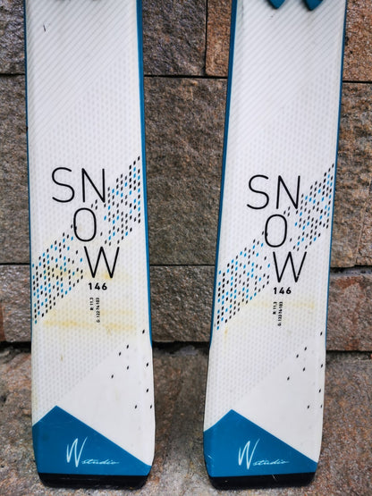 Elan Snow White 146 cm  Ski + Elan EL 9 Bindings Adventure Winter Sport Snow