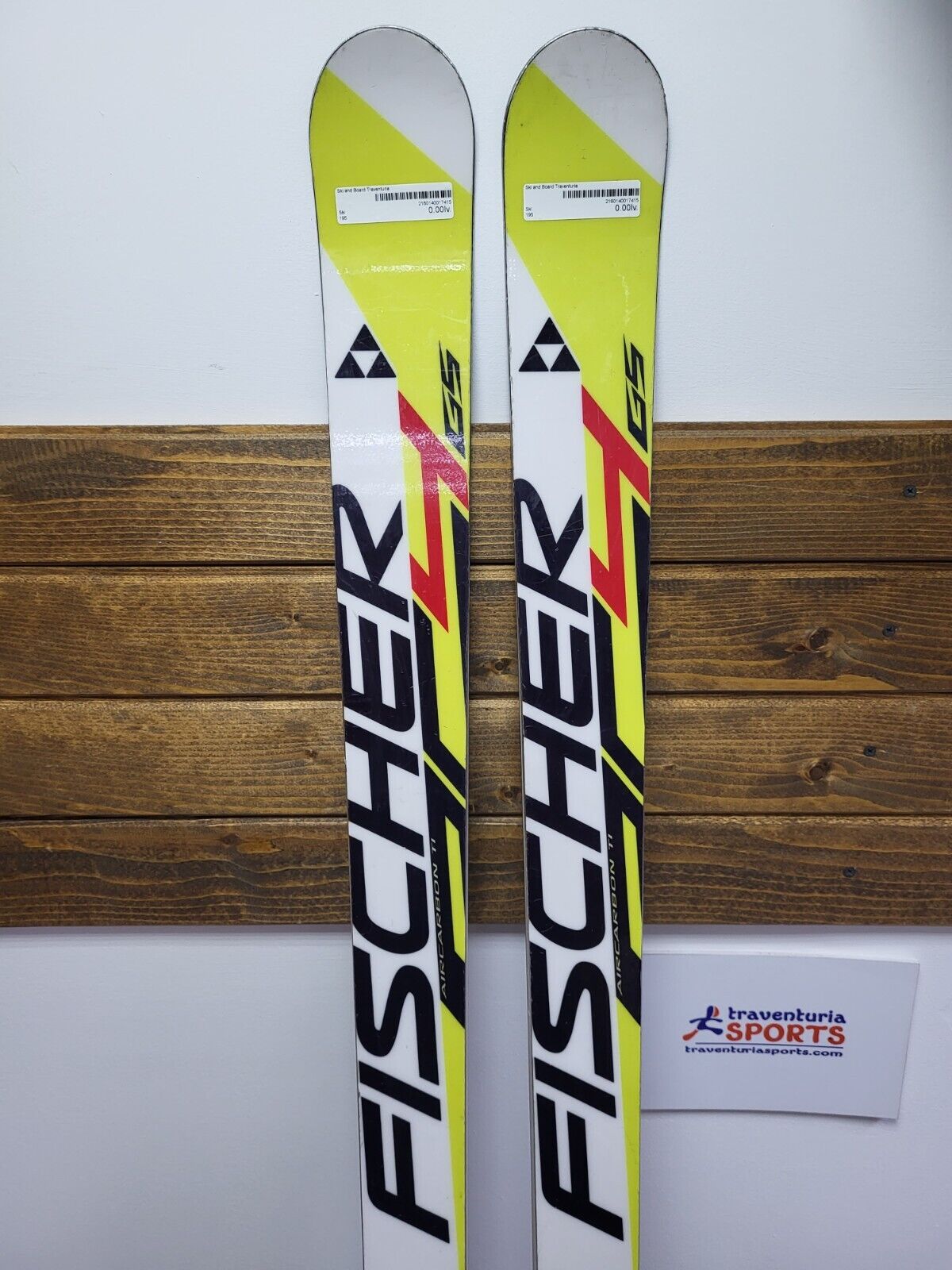 Fischer WC GS Aircarbon 195 cm Ski + Fischer 17 Bindungen Wintersport