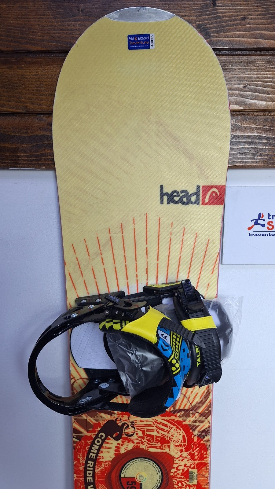Snowboard HEAD Rocka 4D 159 cm + fixations Talerun L neuves Hiver Sport Plaisir